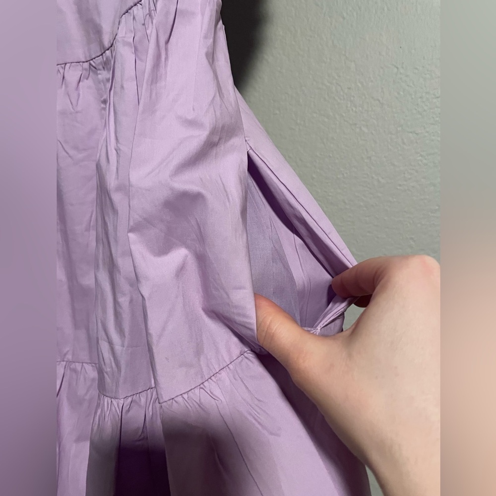 English Factory Purple Ruffled Tiered Sundress - Picture 8 of 9